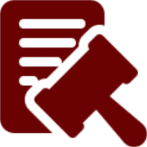 Illustration of a gavel and a legal document, symbolizing law and legal proceedings.